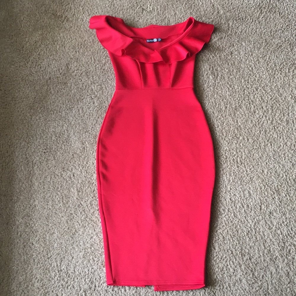 Red bodycon night dress